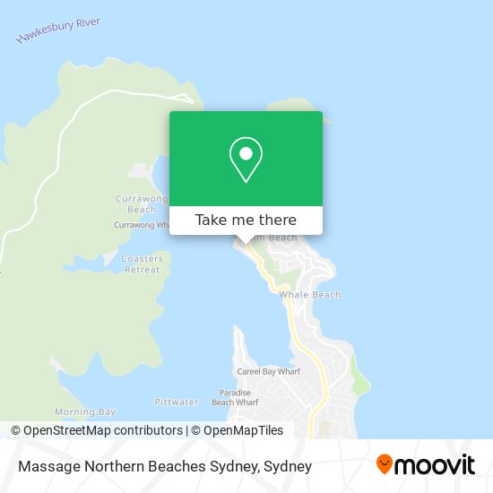 Massage Northern Beaches Sydney map