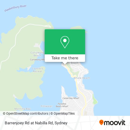 Barrenjoey Rd at Nabilla Rd map