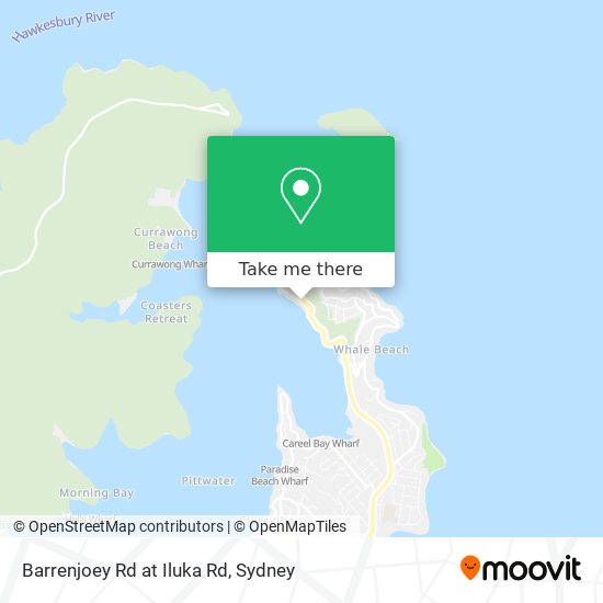 Mapa Barrenjoey Rd at Iluka Rd