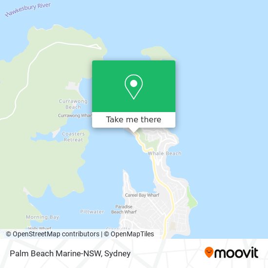 Mapa Palm Beach Marine-NSW