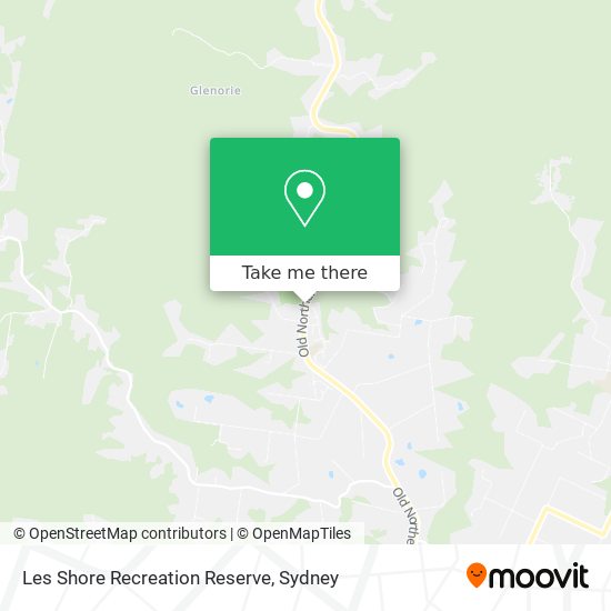 Les Shore Recreation Reserve map