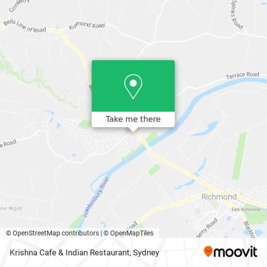 Krishna Cafe & Indian Restaurant map