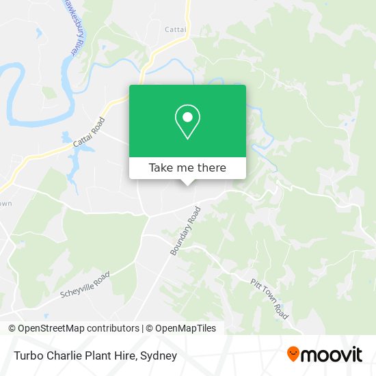 Mapa Turbo Charlie Plant Hire