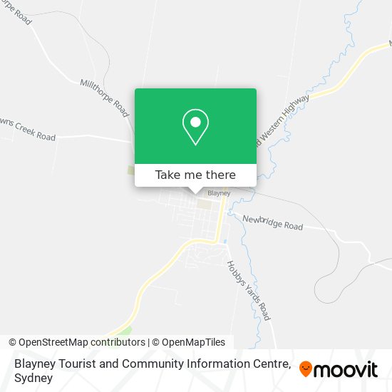 Mapa Blayney Tourist and Community Information Centre