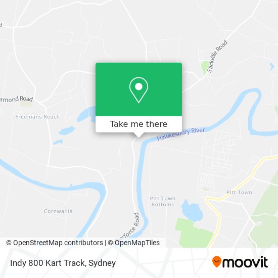 Indy 800 Kart Track map