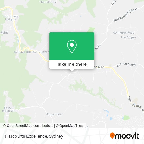 Harcourts Excellence map