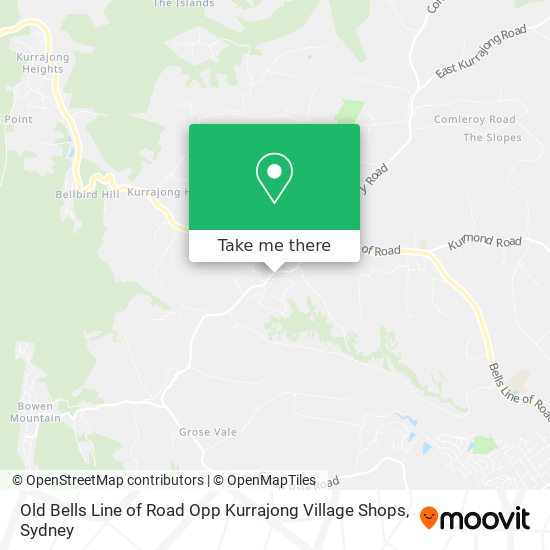 Old Bells Line of Road Opp Kurrajong Village Shops map