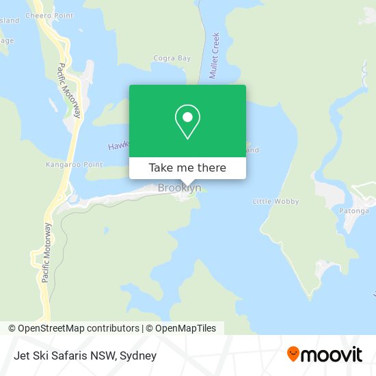 Jet Ski Safaris NSW map