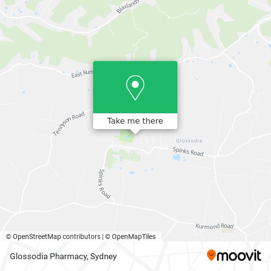 Glossodia Pharmacy map