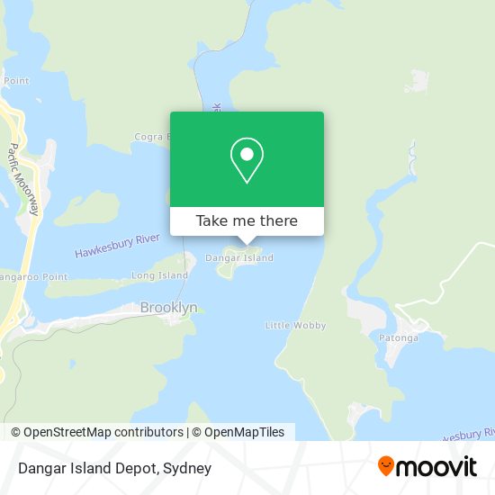 Dangar Island Depot map