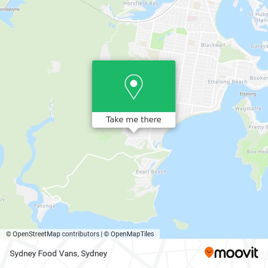Sydney Food Vans map
