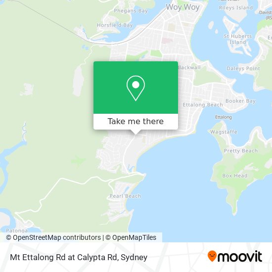 Mapa Mt Ettalong Rd at Calypta Rd