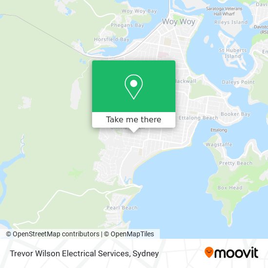 Mapa Trevor Wilson Electrical Services