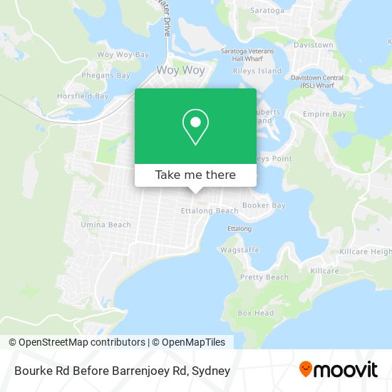 Bourke Rd Before Barrenjoey Rd map