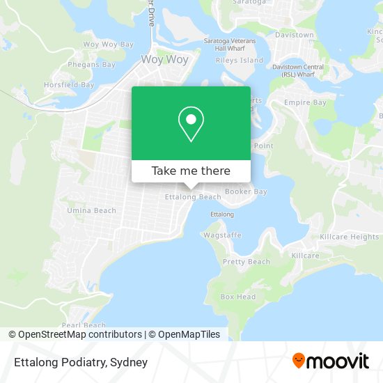 Ettalong Podiatry map