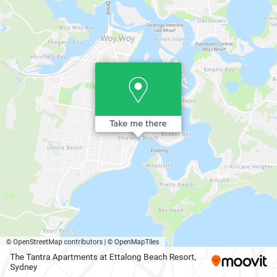 The Tantra Apartments at Ettalong Beach Resort map