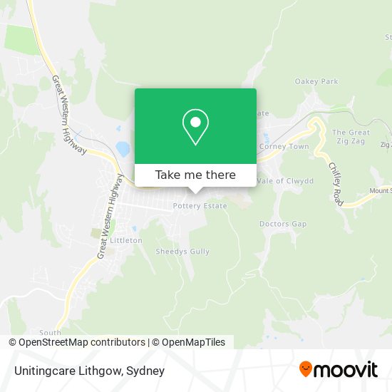 Unitingcare Lithgow map