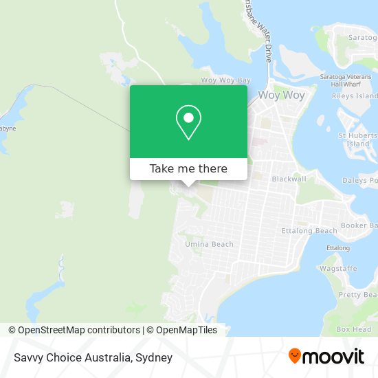 Mapa Savvy Choice Australia