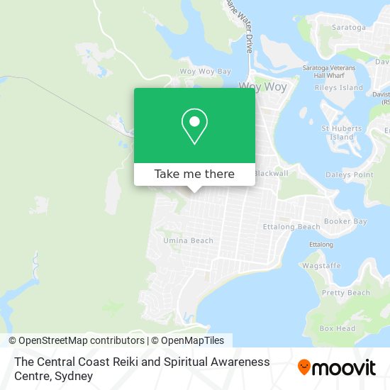 Mapa The Central Coast Reiki and Spiritual Awareness Centre