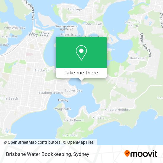 Brisbane Water Bookkeeping map
