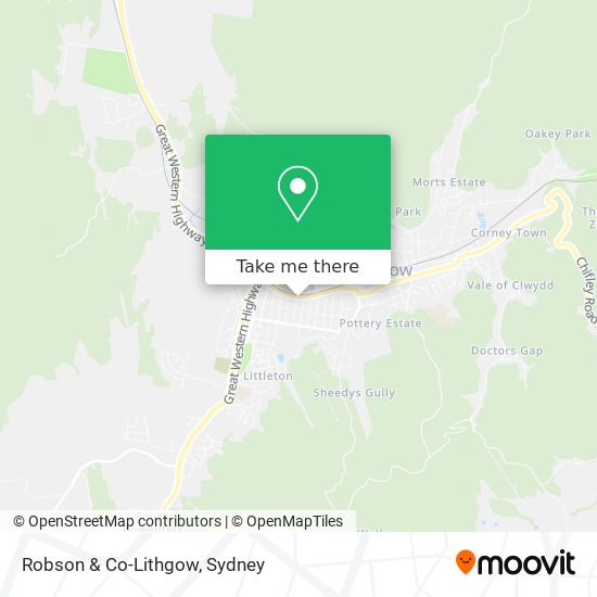 Mapa Robson & Co-Lithgow