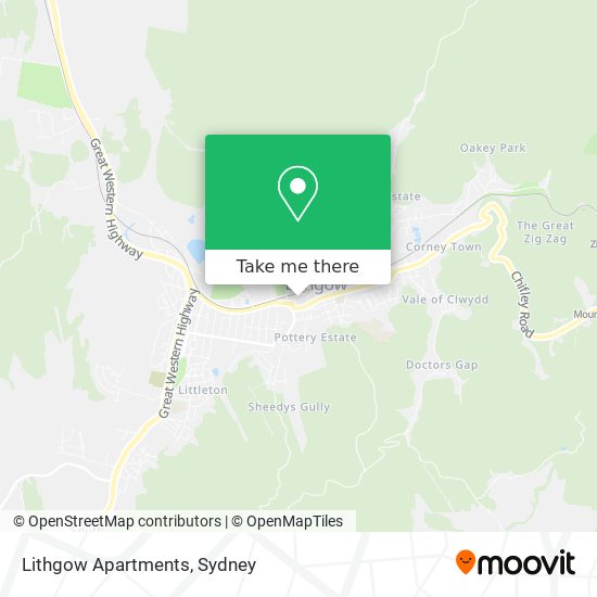 Lithgow Apartments map