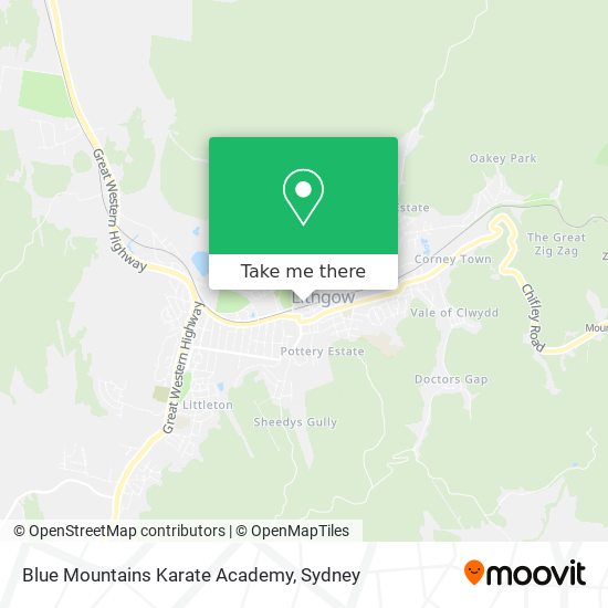 Blue Mountains Karate Academy map