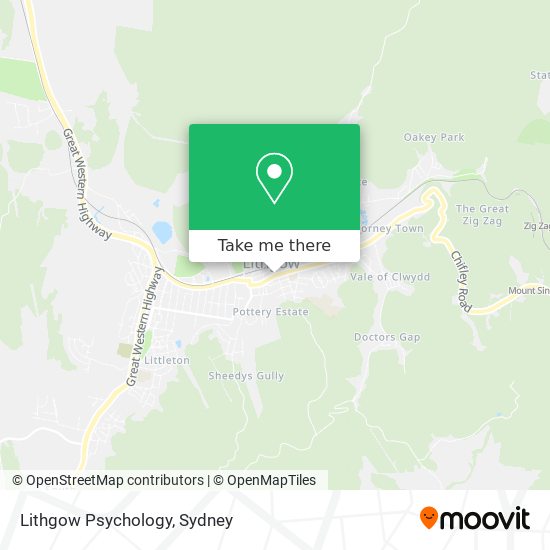 Lithgow Psychology map