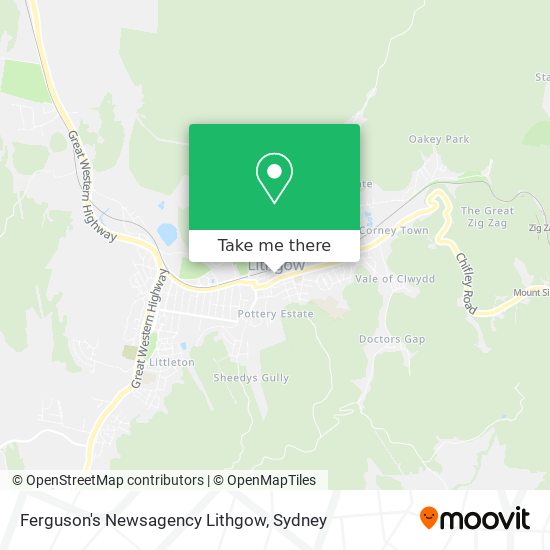 Ferguson's Newsagency Lithgow map