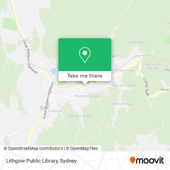 Mapa Lithgow Public Library