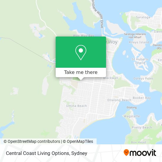 Mapa Central Coast Living Options