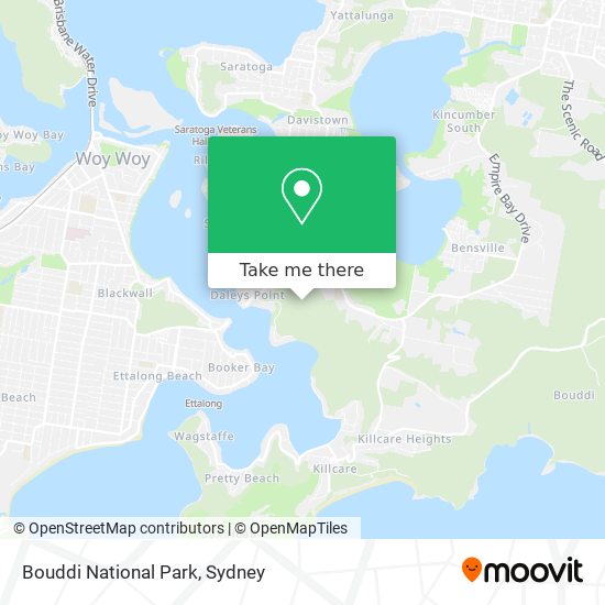 Bouddi National Park map