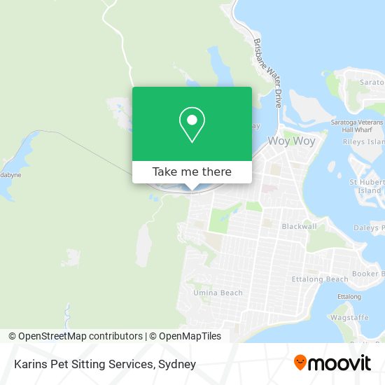 Mapa Karins Pet Sitting Services