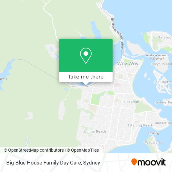 Mapa Big Blue House Family Day Care