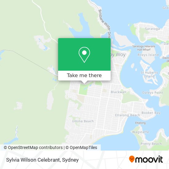 Sylvia Wilson Celebrant map