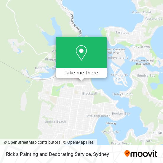 Rick's Painting and Decorating Service map