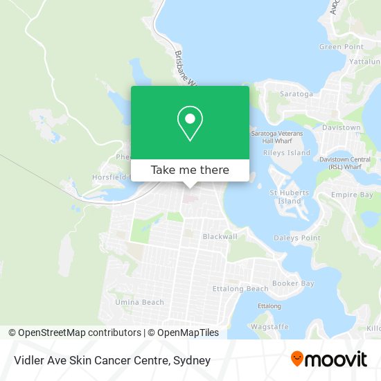 Mapa Vidler Ave Skin Cancer Centre