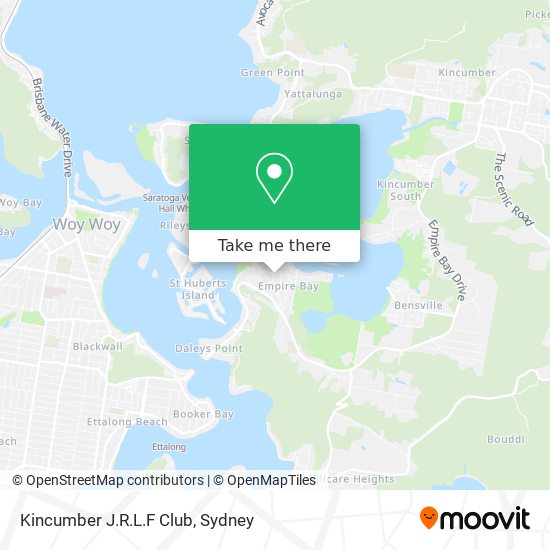 Kincumber J.R.L.F Club map