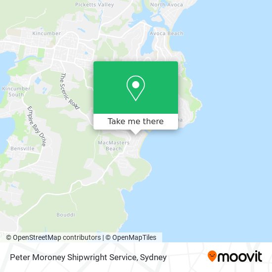 Peter Moroney Shipwright Service map