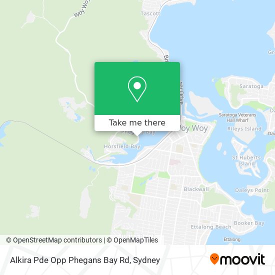 Alkira Pde Opp Phegans Bay Rd map