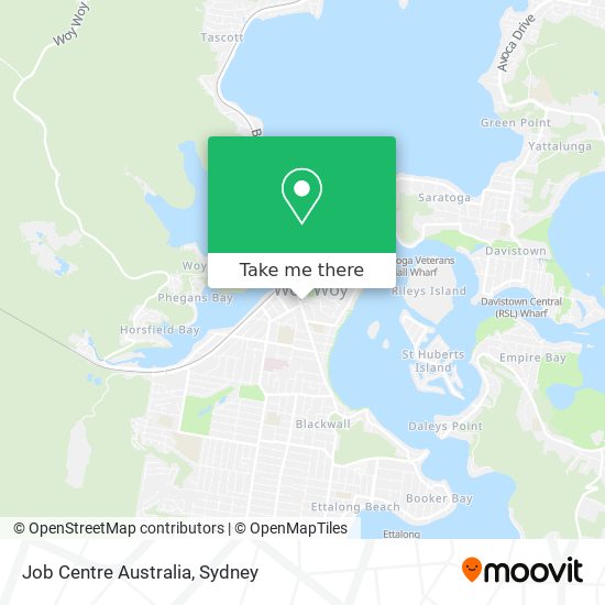 Job Centre Australia map