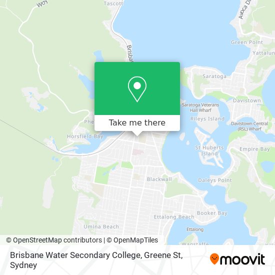 Mapa Brisbane Water Secondary College, Greene St