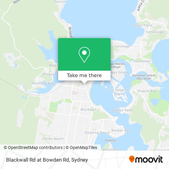 Blackwall Rd at Bowden Rd map