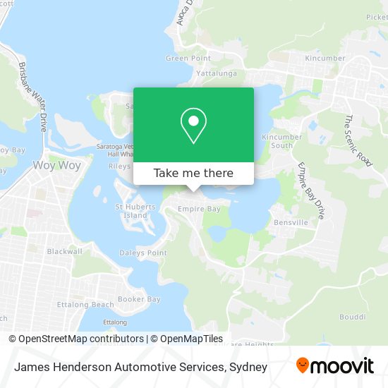 James Henderson Automotive Services map