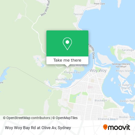 Mapa Woy Woy Bay Rd at Olive Av