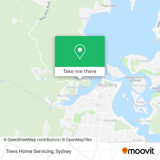 Trevs Home Servicing map