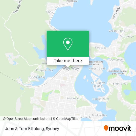 John & Tom Ettalong map