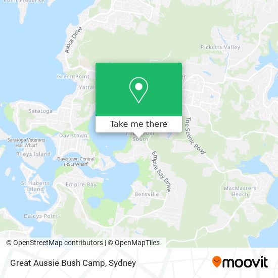 Mapa Great Aussie Bush Camp