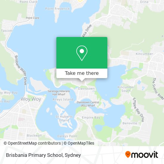 Mapa Brisbania Primary School