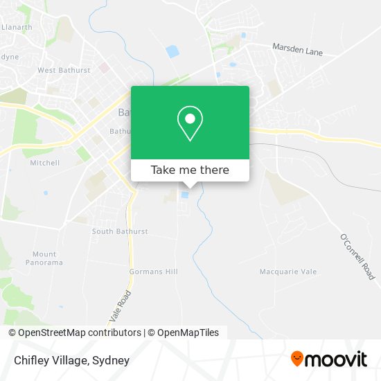 Mapa Chifley Village